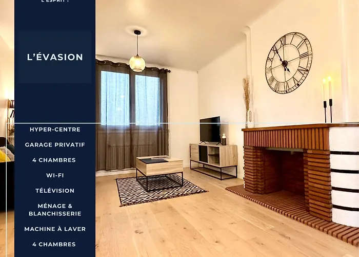 L\'Evasion - Centre-Ville & Garage Prive